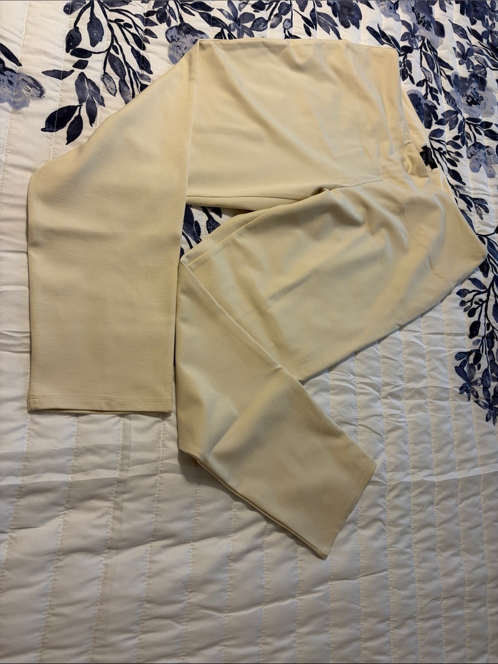 Jones New York Cream Stretch Ponte Pants